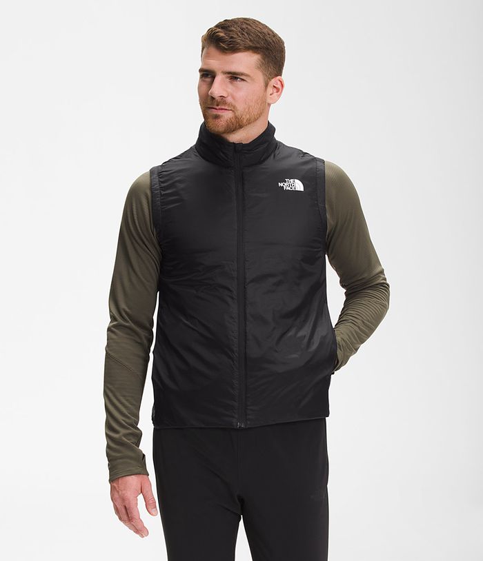 The North Face Vests Winter Warm Run Black - Mens - Thailand UEWOV-0843